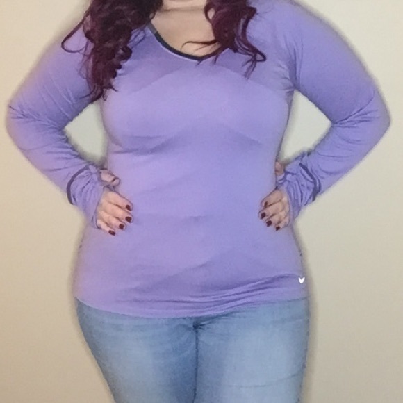 Nike Tops - 🌈SALE💜Nike Dri-Fit Long Sleeve Top Sz XL Purple